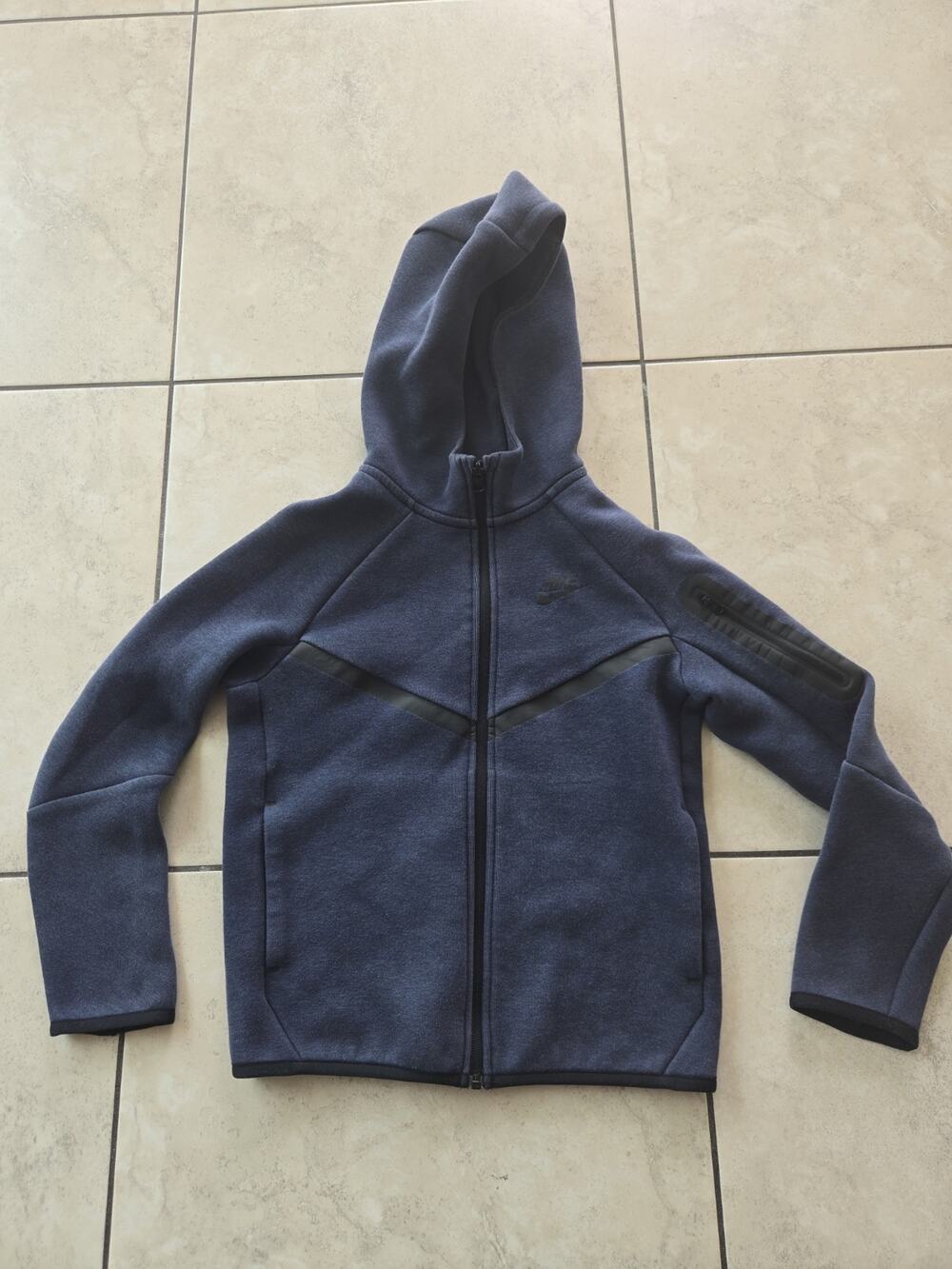 Nike Tech Fleece Full Zip Hoodie Youth Sz M BLUE Zipper Jacket